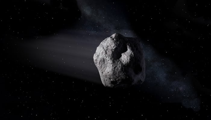 This illustrative picture released on August 25, 2019, shows an asteroid in space. — Nasa