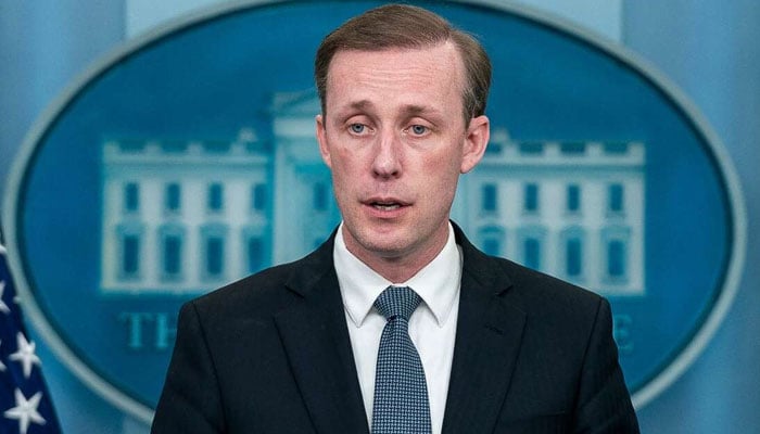National security adviser Jake Sullivan speaks at the White House on May 18. AFP/File