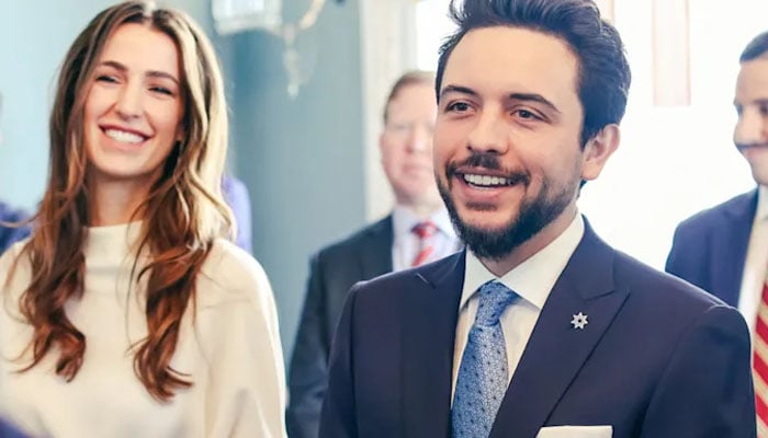 Princess Rajwa and Crown Prince Hussein meeting Congress members in Capitol Hill in Washington DC. — — Instagram