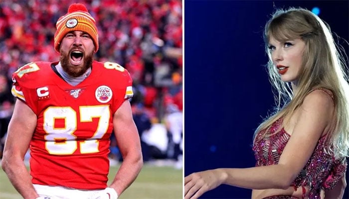 Taylor Swift and Travis Kelce celebrated Chiefs win on Kansas City rooftop.
