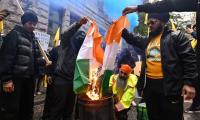 VIDEO: Sikhs burn Indian flag in Canada to protest Hardeep Singh Nijjar’s killing