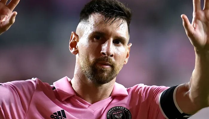 Messi has been sidelined  as Inter Miami and Dynamo begin US Open Cup final. AFP/File