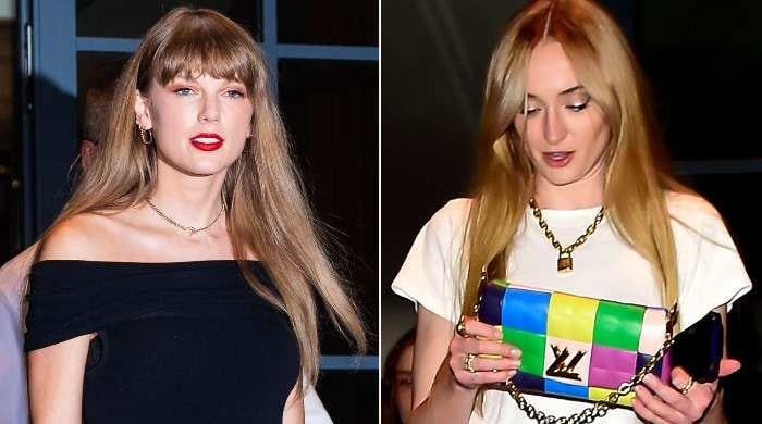 EXCLUSIVE: Sophie Turner seen emerging from Taylor Swift's NYC home with  daughters after actress and husband Joe Jonas agreed to keep children in  state amid custody battle