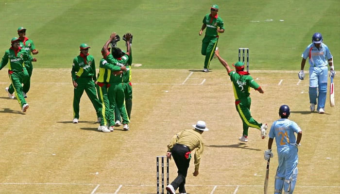 Bangladesh beat India in the 2007 World Cup, recording one of the most memorable victories in the history of their cricket. — AFP/File