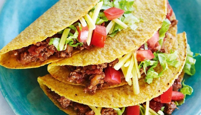 Aussie-style beef and salad tacos. — Social media @taste