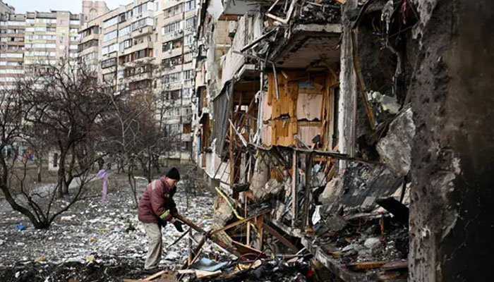 Infrastructure damage in Ukraine after Russias strike. — AFP/File