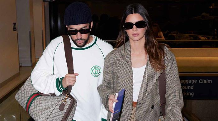 Kendall Jenner and Bad Bunny cozy up for PDA-packed date at the airport as  couple stuns in sleek new Gucci campaign