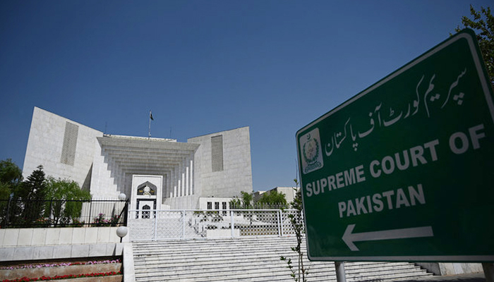 A general view of Pakistans Supreme Court is pictured in Islamabad on April 6, 2022. — AFP