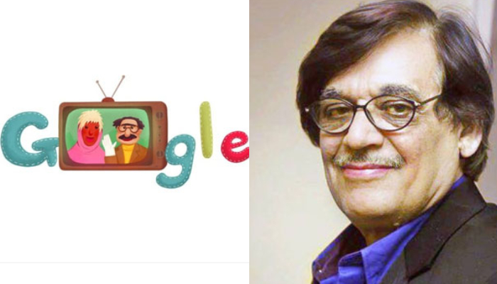 Google doodle (left) and late Farooq Qasier famously known as Uncle Sargam. — Facebook/Farooq Qaiser official