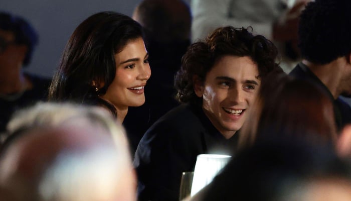 Kylie Jenner, Timothée Chalamet twin in black at red carpet in NYC