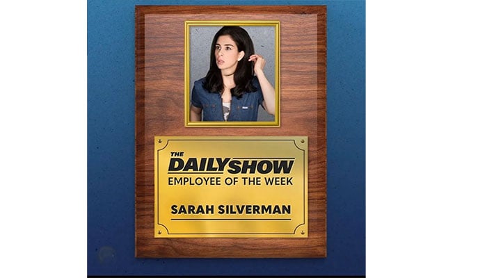 Sarah Silverman steps into the spotlight as guest host on The Daily Show.