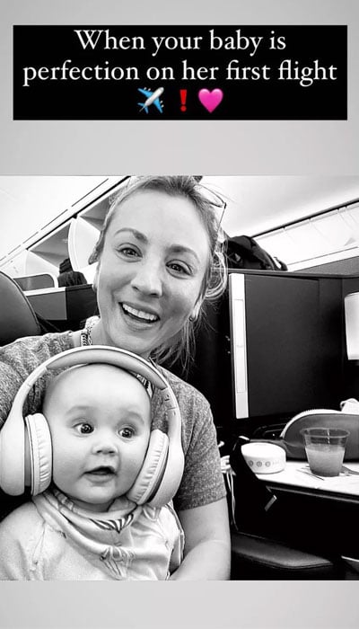 Kaley Cuoco celebrates ‘perfect’ 7-month-old daughter Matilda’s first flight