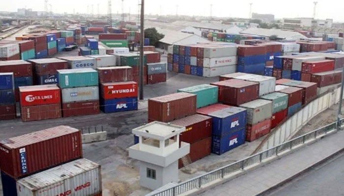Shipping activity can be seen at Port Qasim, Karachi. — APP/File