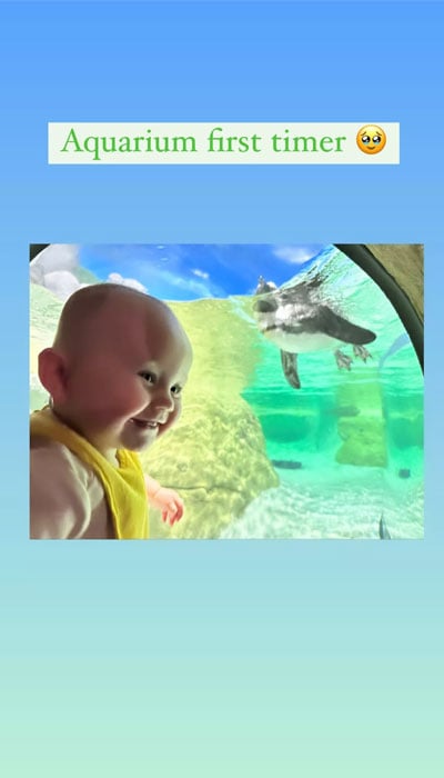Kaley Cuoco célèbre la toute première visite à l'aquarium de sa petite fille