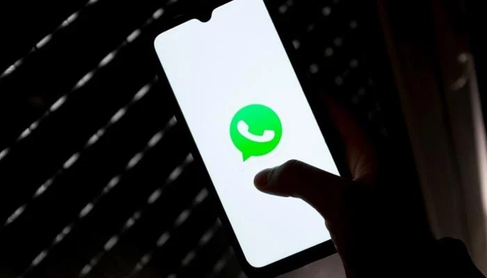 The picture shows the WhatsApp logo on a mobile phone. — AFP/File