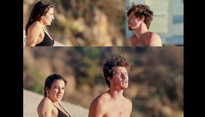 Shawn Mendes sparks romance rumors with beach day strip-down alongside Charlie Travers.