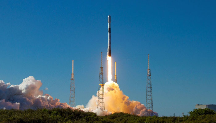 A Falcon 9 launches the Transporter-3 rideshare mission from Cape Canaveral, Florida. — SpaceX