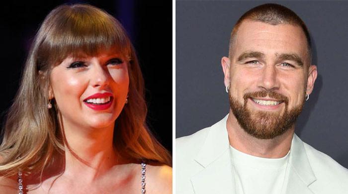 Taylor Swift, Travis Kelce share intimate moment backstage at Eras Tour ...