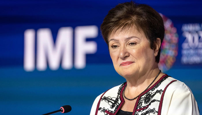 Managing Director of the IMF Kristalina Georgieva attends the annual meetings of the IMF and the World Bank Group (WBG), in Marrakesh on October 12, 2023. — AFP