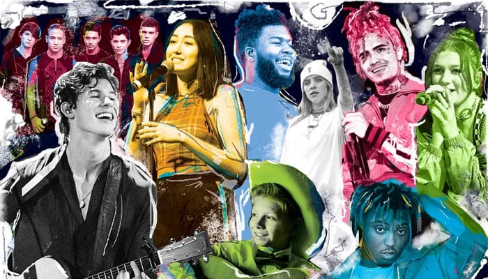 A collage of American singers. — X/@nathanarizona