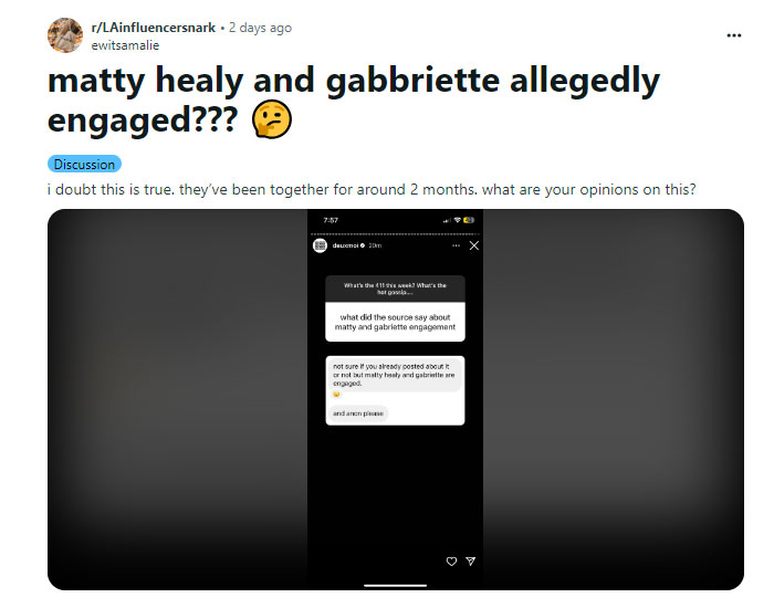 Inside Matty Healy, Gabbriette Bechtels engagement rumours