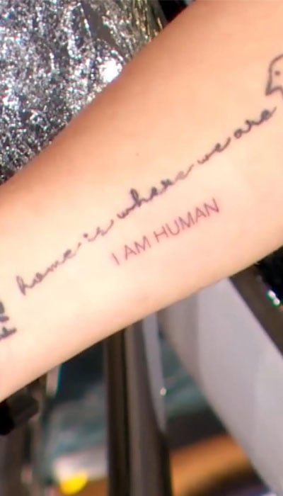 Drew Barrymore gets a sentimental tattoo live on her talkshow