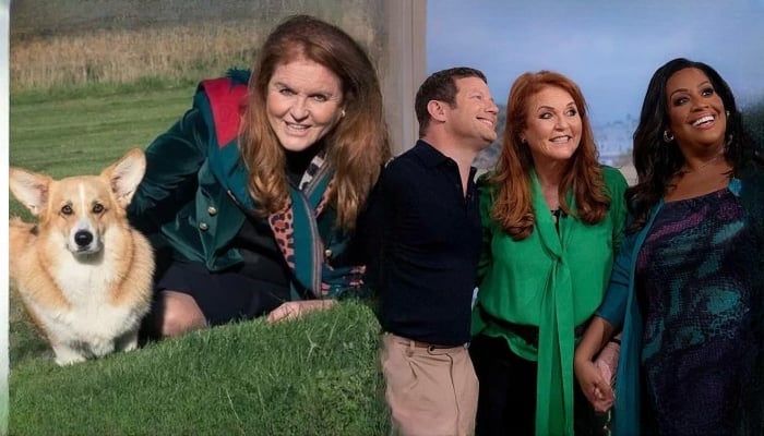 The Duchess of York, 64, adopted two of the Queen’s corgis, Muick and Sandy,