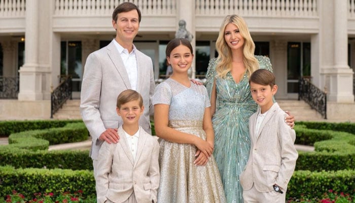 Ivanka Trump with her husband Jared Kushner and kids Arabella Rose, Joseph Frederick, and Theodore James. — Instagram/@ivankatrump