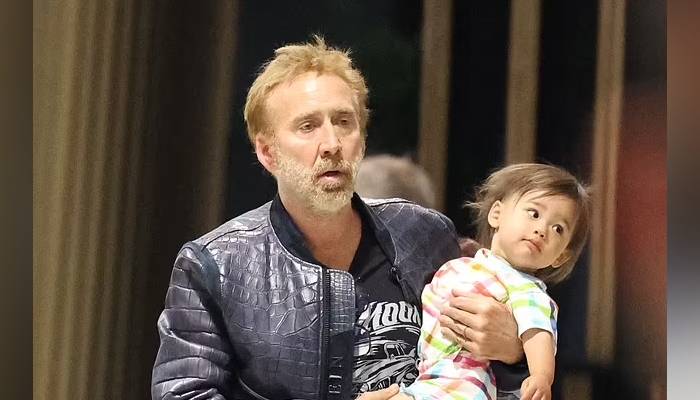 Nicolas Cage sports dusty orange hair for his role in upcoming movie The Surfer