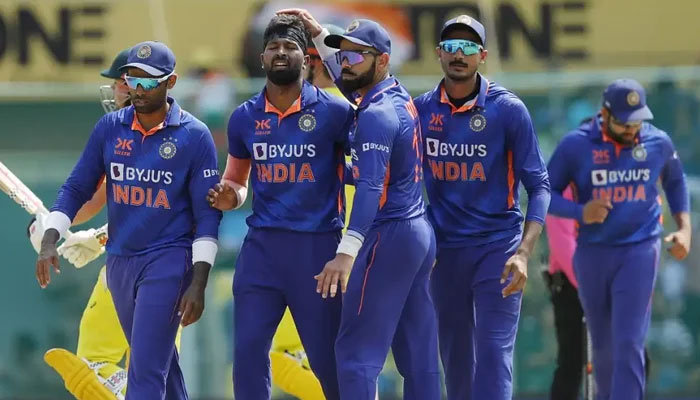 Indian cricketers during a match. —— BCCI/File