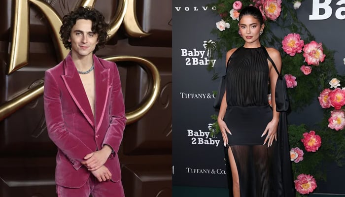 Kylie Jenner joins Timothee Chalamet at Wonka party in London