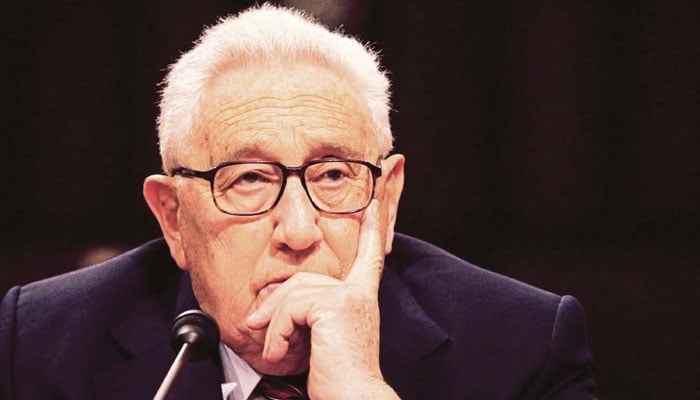 Former US secretary of state Henry Kissinger testifies before the US Senate Foreign Relations Committee. — AFP/File