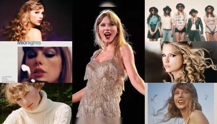 Taylor Swifts looks in all her albums throughout her music journey