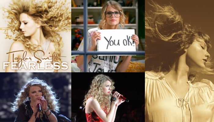 Taylor Swifts Fearless (2008) Album looks