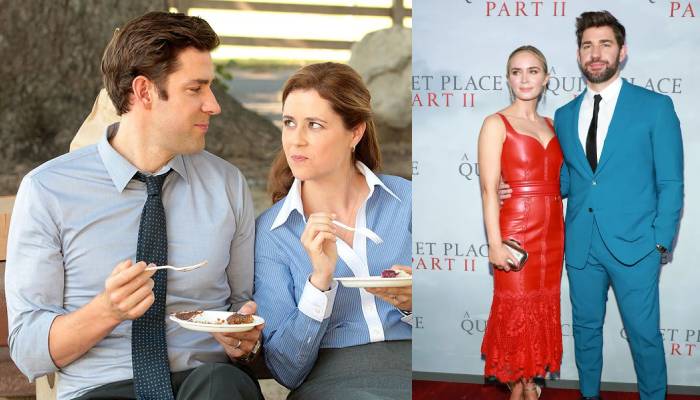 Emily Blunt shares how The Office fans yell out when shes with John Krasinski