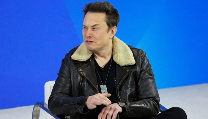 Tesla, SpaceX and X owner Elon Musk speaks during the New York Times annual DealBook summit on November 29, 2023, in New York City. — AFP