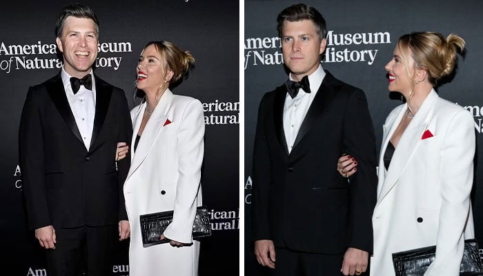 Scarlett Johansson and Colin Jost at American Museum of Natural History Gala in Manhattan