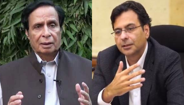 PTI President Chaudhry Parvez (left) and his son Moonis Elahi. — X/ChParvezElahi/MoonisElahi6/File