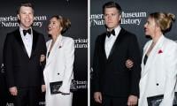 Scarlett Johansson Shares Brief Tense Moment With Colin Jost During Red Carpet