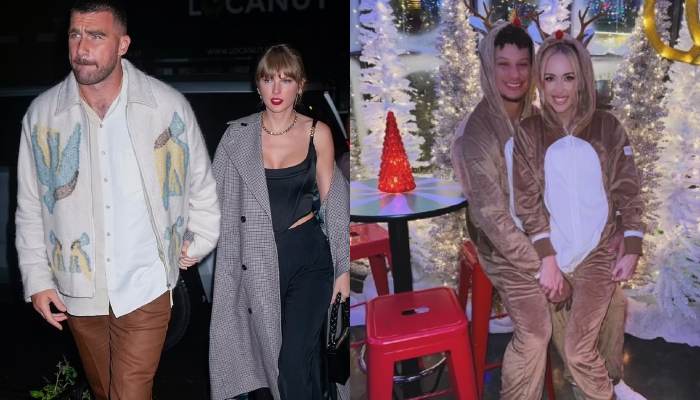 Taylor Swift, Travis Kelce spread Christmas cheer with Mahomes