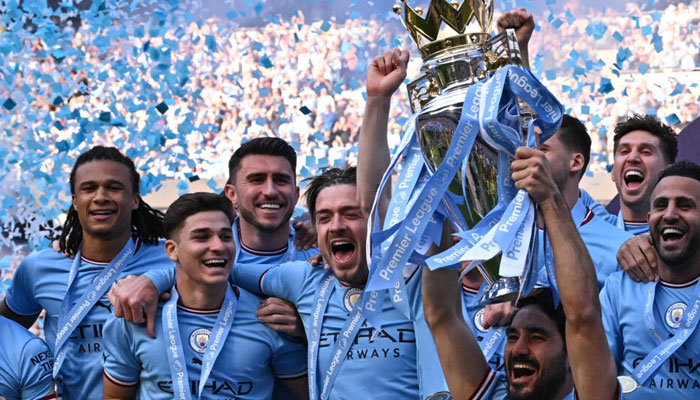 Manchester City are Premier League champions. — AFP File