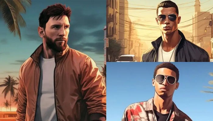 Lionel Messi, Cristiano Ronaldo avatars in Grand Theft Auto VI. — X/@donshelby