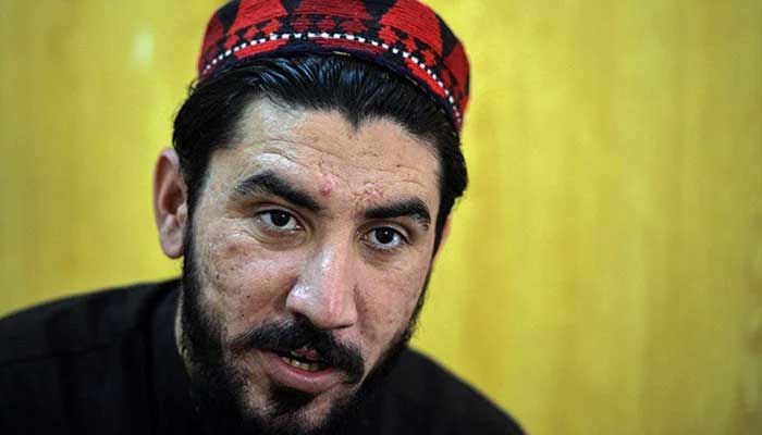 Leader of the Pashtun Tahafuz Movement, Manzoor Pashteen, takes part in an interview with AFP in Islamabad, Pakistan on April 6, 2018. — AFP