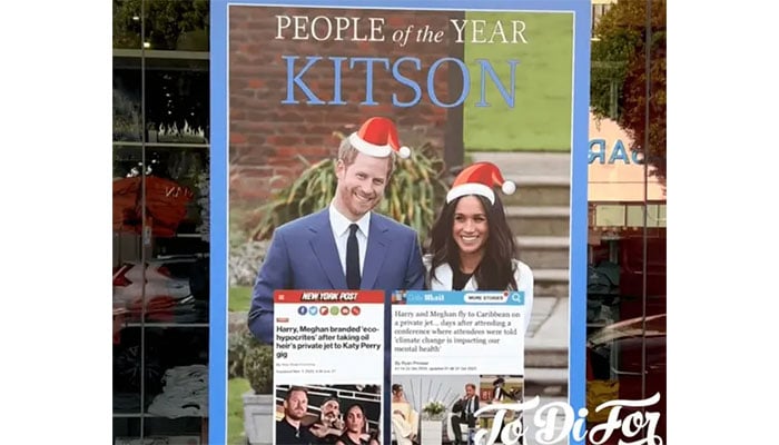 Meghan and Harry featured in embarrassing Holiday hypocrites exhibit