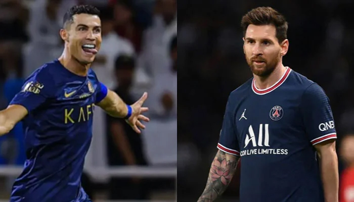 Cristiano Ronaldo (left) and Lionel Messi. — AFP/X/@AlNassrFC_EN/File