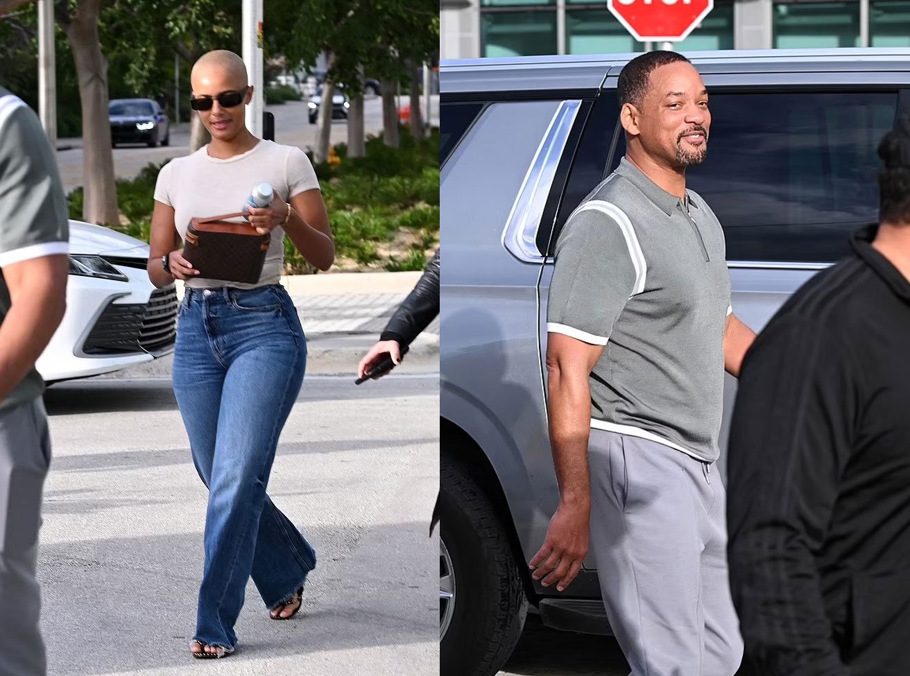 Will Smith and the mystery woman snapped strolling.