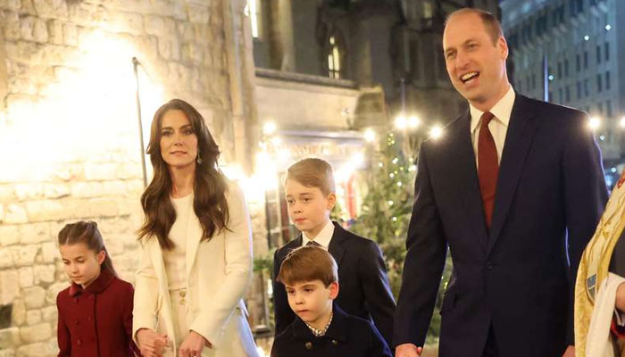 The portrait comes a day after the third annual Christmas concert by Kate Middleton