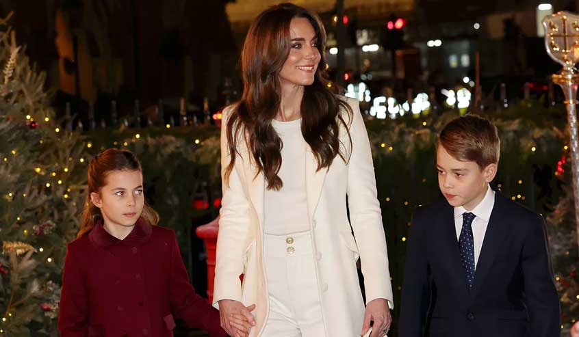 Kate Middleton is seen with her children in new video