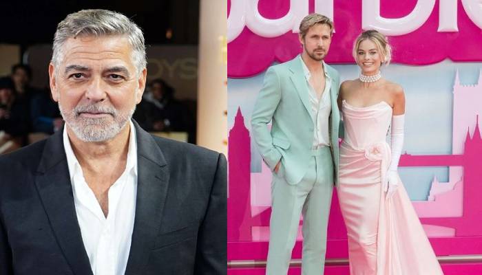 George Clooney on Margot Robbie and Ryan Gosling playing his parents at the premiere
