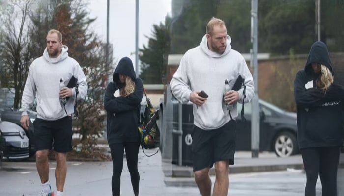 Chloe Madeley and her estranged husband, James Haskell, were spotted leaving the gym together